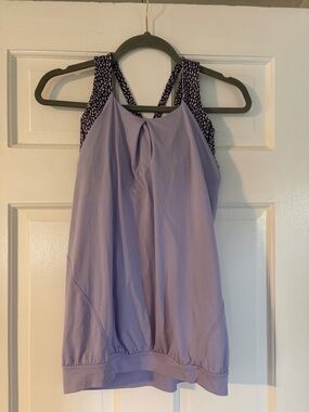 lululemon Nouveau Limits Miss Mosaic Lavender Tank size 4